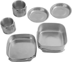 Portable Cooking Pot Multi-use Cooking Pan for Outdoor Pans Camping Cookware Kit Stainless Steel Cookware