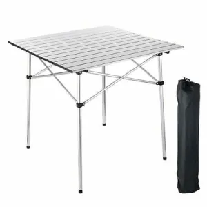 Portable Folding Aluminum Table Outdoor Camping Picnic Desk With Carry Bag