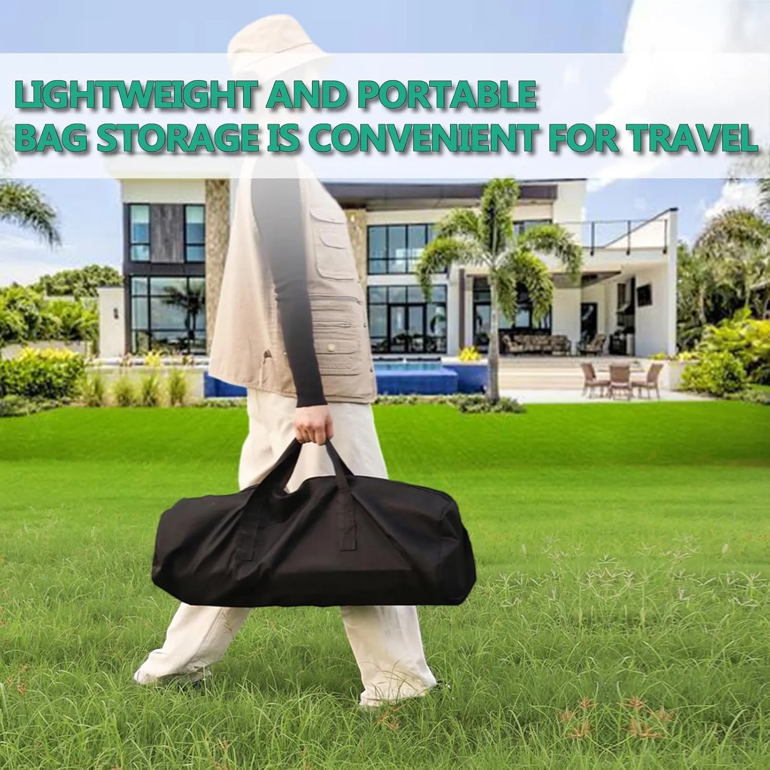 Portable Folding Camping Table, Roll-Up Aluminum Table with Carry Bag, Compact and Lightweight Design for Beach, Travel, and Outdoor Cooking Black 95×55×50cm/37×21×19.7in