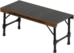 Portable Folding Picnic Table for Outdoor Camping BBQ Lightweight Aluminum Alloy Construction Easy to Carry and Set Up Sturdy and Durable for Cooking and Dining Outdoor camping table Wilderne