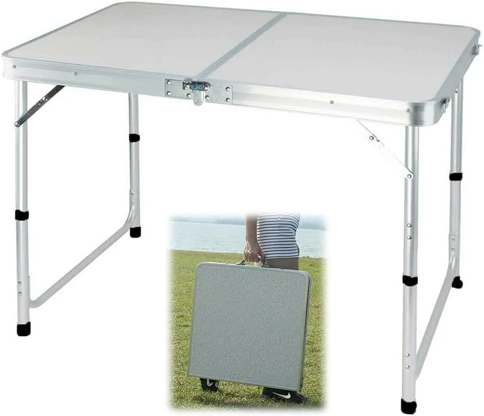 Portable Folding Table 120x60cm – Folding Camping Table for Indoor & Outdoor Use
