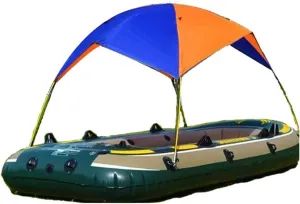 Portable Inflatable Fishing for Sun Shade Rain Canopy Awning Top Boat Shelter Kayak Kit Accessories Boat Canopy Bimini 3 Round