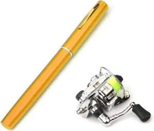 Portable Pocket Fishing Rod Telescopic Pen Shaped Fishing Rod Fishing Rod for/Freshwater Fishing
