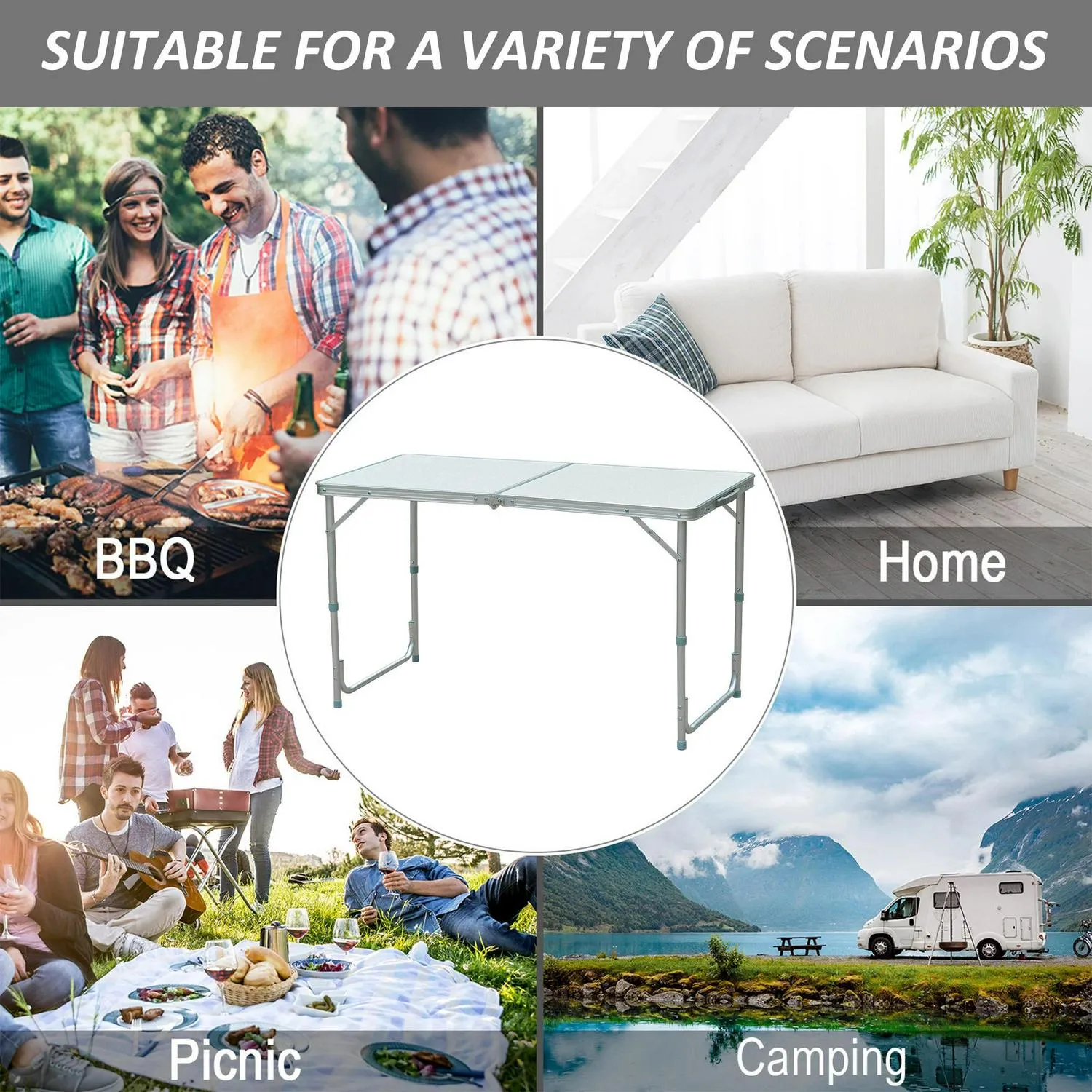 Portable Safe payments Outsunny Foldable Aluminum Big-ticket savings