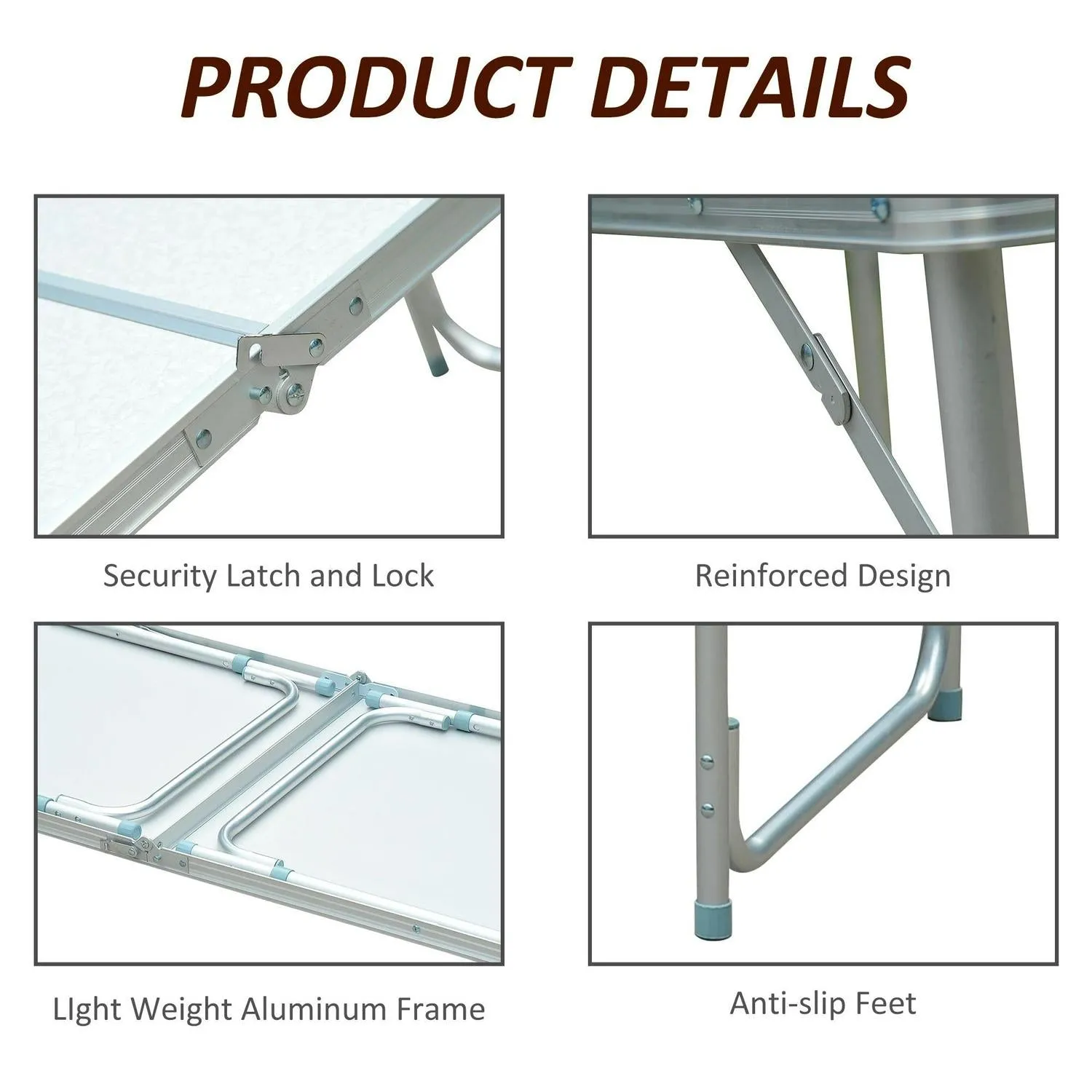 Portable Safe payments Outsunny Foldable Aluminum Big-ticket savings