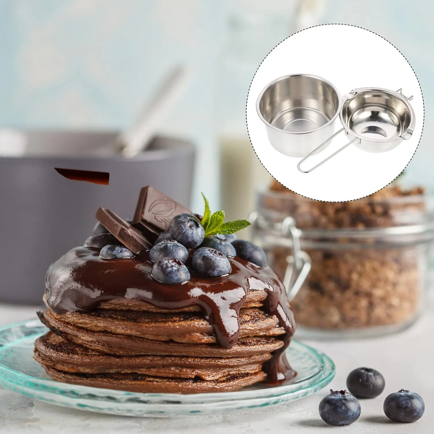 Pot Tea Kettle Paper Cups Cheese Pancake Heater Electric Kettle Temperature Control Maker Infuser Mixing