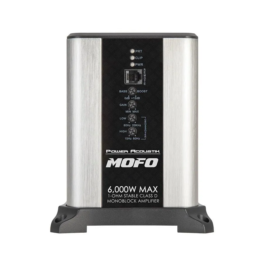 Power Acoustik MOFO1-6KD | Class D Monoblock Amplifier, 6000 Watts Max Power, 2,500 Watts 1 Ohm Stable Car amp
