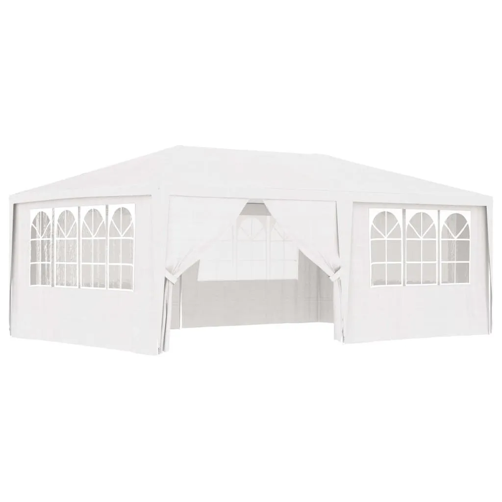 Professional Party Tent with Side Walls 13.1'x19.7' White 0.3 oz/ft²