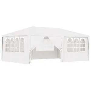 Professional Party Tent with Side Walls 13.1'x19.7' White 0.3 oz/ft²