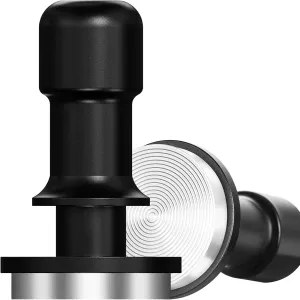 PUSEE 58mm Espresso Coffee Tamper, Premium Calibrated 30lb Stainless Steel Ground Tamper with Spring Loaded for Barista Home Coffee Accessories Upgrade 3.0