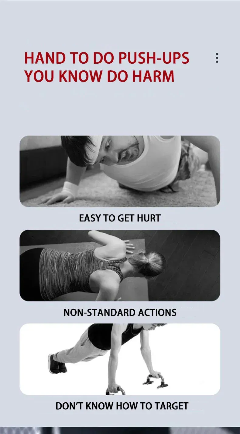 Push-up Board Set With Handles Foldable Fitness Equipment