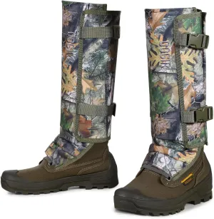 QOGIR Snake Gaiters for Hunting: Durable Snake Guards, Snake Gaiter Leggings for Men & Women, Snake Bite Protection for Lower Legs, Snake Proof Gaiters with Adjustable Size