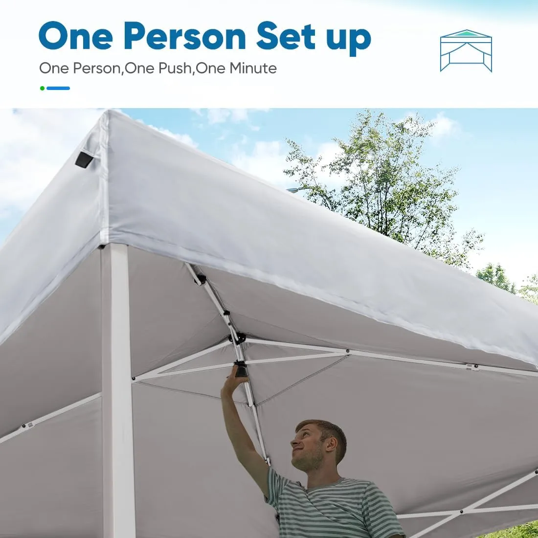 Quictent Easy Pop up Canopy Tent 10'x10' with 4 Detachable Window Sidewalls, One Person Setup, Waterproof Outdoor Portable Vendor Event Tent Shelter Enclosed, Wheeled Bag Included