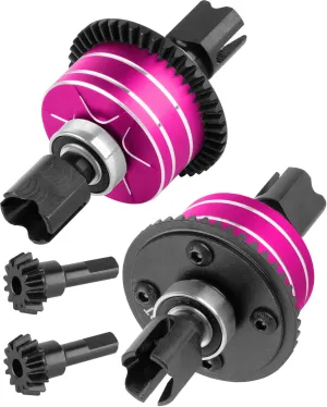 RC Front Rear Differential 43t & 10t Input Gear Upgrades Part for 1/8 Typhon Kraton Outcast Notorious 6S BLX,1/7 Infraction Limitless Mojave Infraction Felony 6S BLX,Pink
