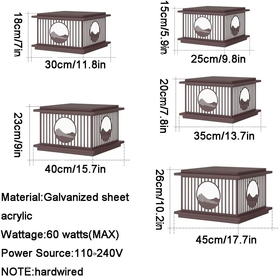 RCIDOS Traditional Solar Column Headlight Acrylic Lamp Shade Outdoor Waterproof IP54 Courtyard Pillar Cap Light Fence Decor Lantern Lighting Fixture Exterior Lamp for Landscape Community Patio Gard