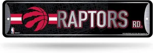 Rico Industries NBA Metal Street Sign Metal Street Sign 4" x 15" Home Décor - Bedroom - Office - Man Cave