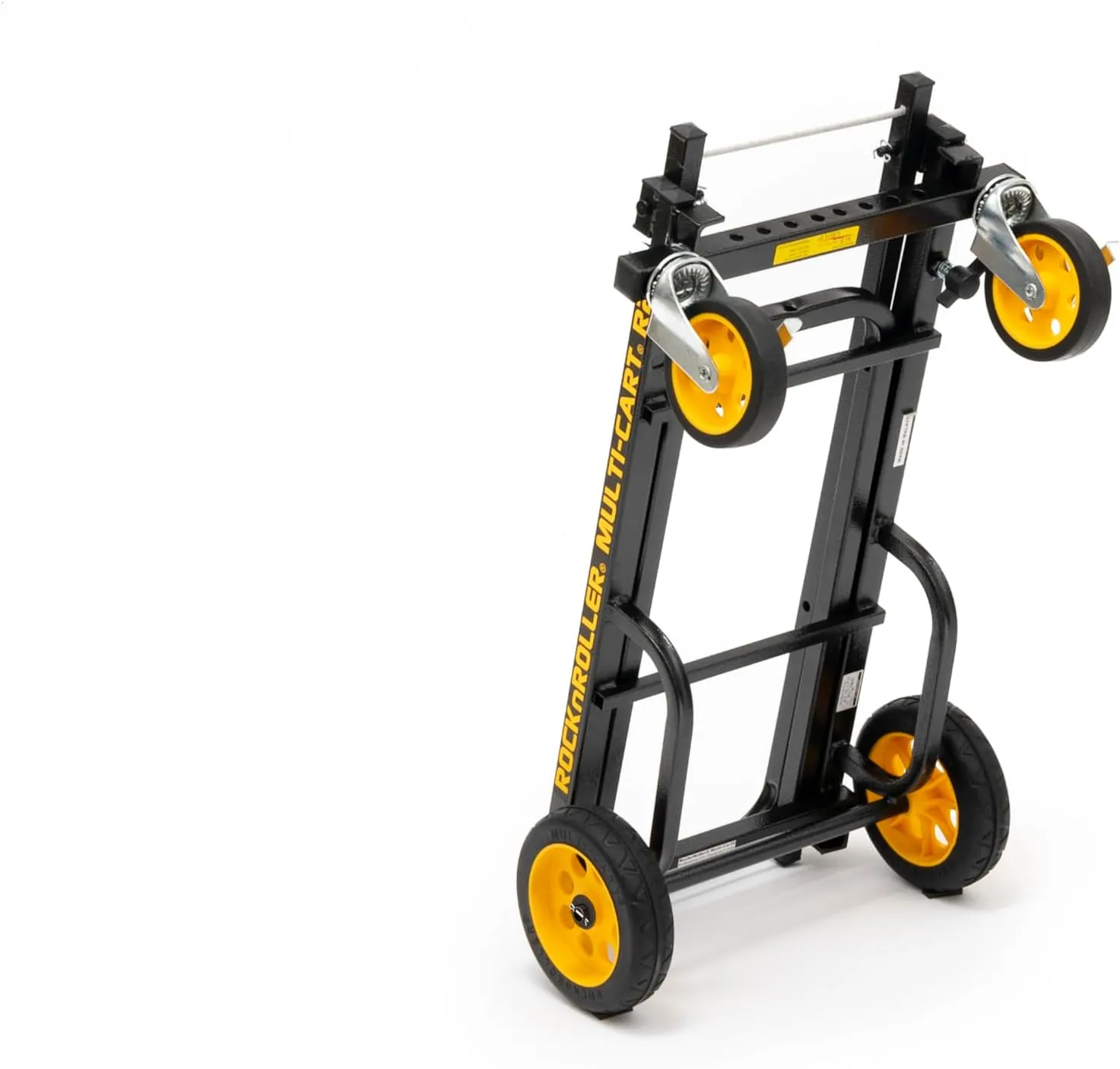 Rock-N-Roller R2RT (Micro) 8-in-1 Folding Multi-Cart/Hand Truck/Dolly/Platform Cart/26" to 39" Telescoping Frame/350 lbs. Load Capacity, Black