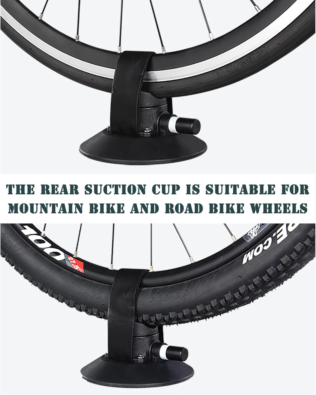ROCKBROS Suction Cup Bike Rack for Car Roof Top Sucker Bike Rack Quick Release Aluminium Alloy Bike Carrier with Sucker for 1 Bike
