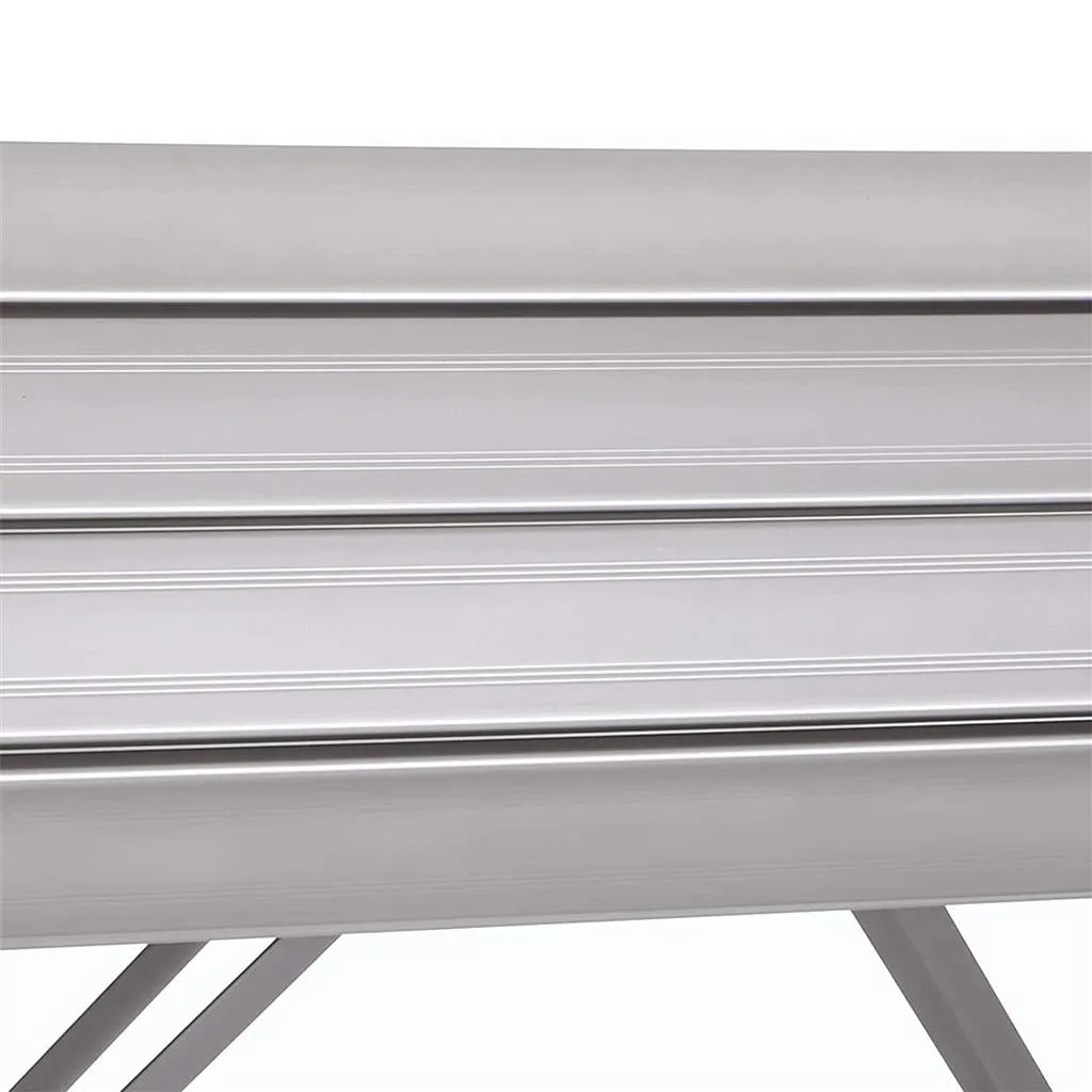 Rootz Aluminum Camping Table - Picnic Table - Outdoor Table - Stable & Lightweight - Foldable Design - High-Quality Aluminum - Portable & Compact - 100cm x 69cm x 70cm