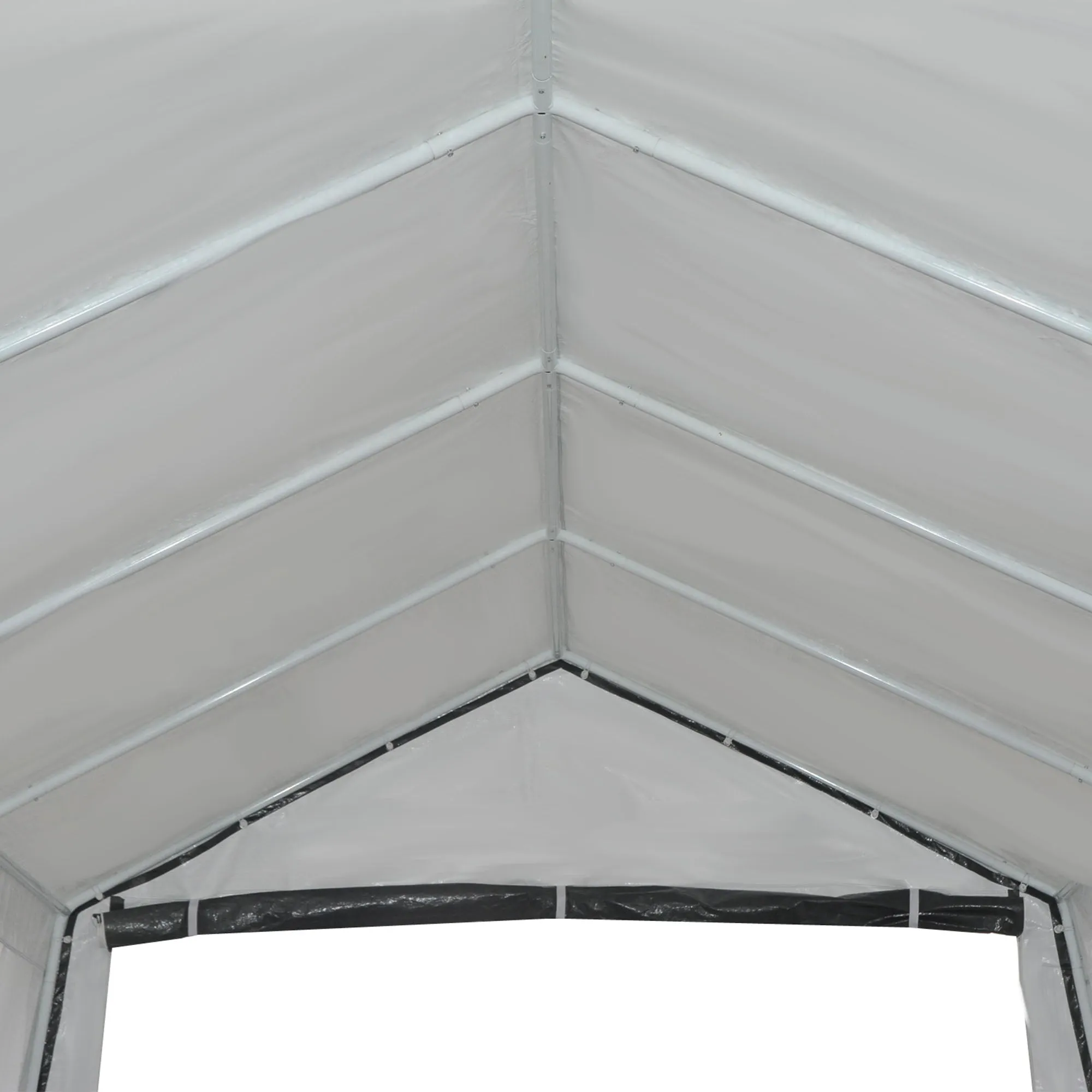 Rootz Garage Tent Carport - Shelter - Storage Tent - Waterproof & UV-Resistant - 6m x 3.6m x 2.75m