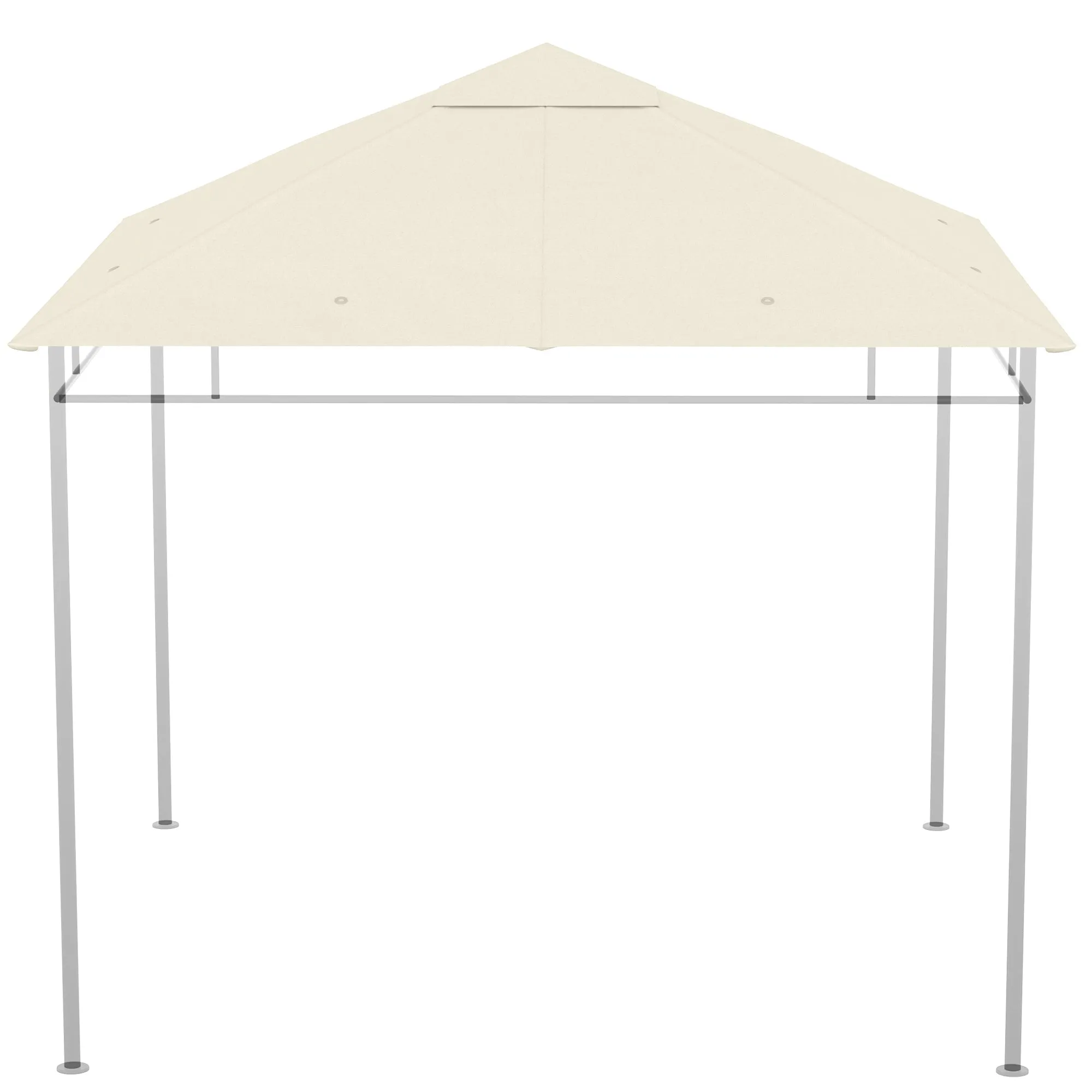 Rootz Replacement Roof for Pavilion Pergola Tent - Garden Canopy - Outdoor Shade - UV Protection - 298cm x 295cm Brown