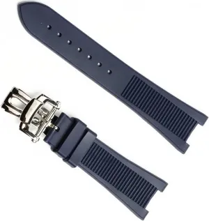 Rubber Silicone Folding Buckle Watchbands For PATEK PHILIPPE Strap Nautilus Series Watchband 25mm