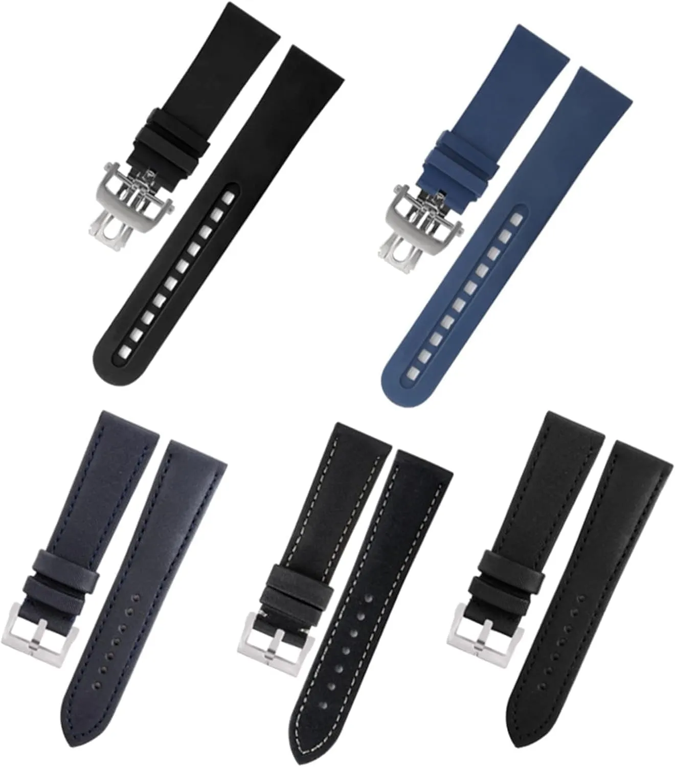 Rubber Watch Band For Blancpain Fifty Fathoms Soft Strap Sports Wrist Bracelet Watch Replacement Accessories