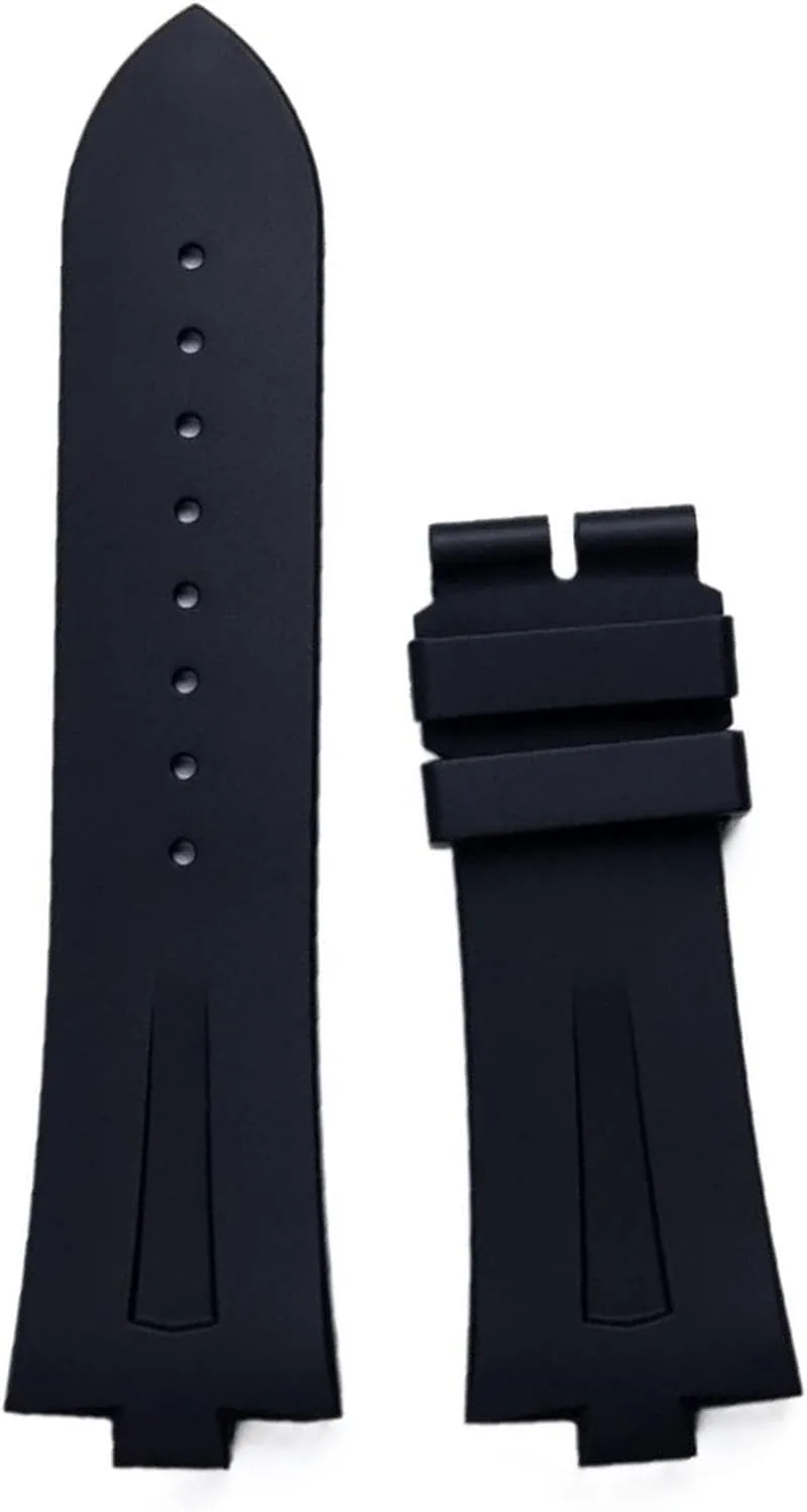 Rubber WatchBand for Vacheron Constantin Overseas Watch Waterproof Sport Strap 25mm * 8mm