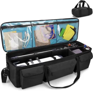 samdew Large Telescope Travel Bag, 40.8" Telescope Soft Case Bonus Accessory Bag & Dividers, Astronomical Telescope Carry Bag with Optical Tube & Tripod Buckles, Compatible with Celestron Telescope