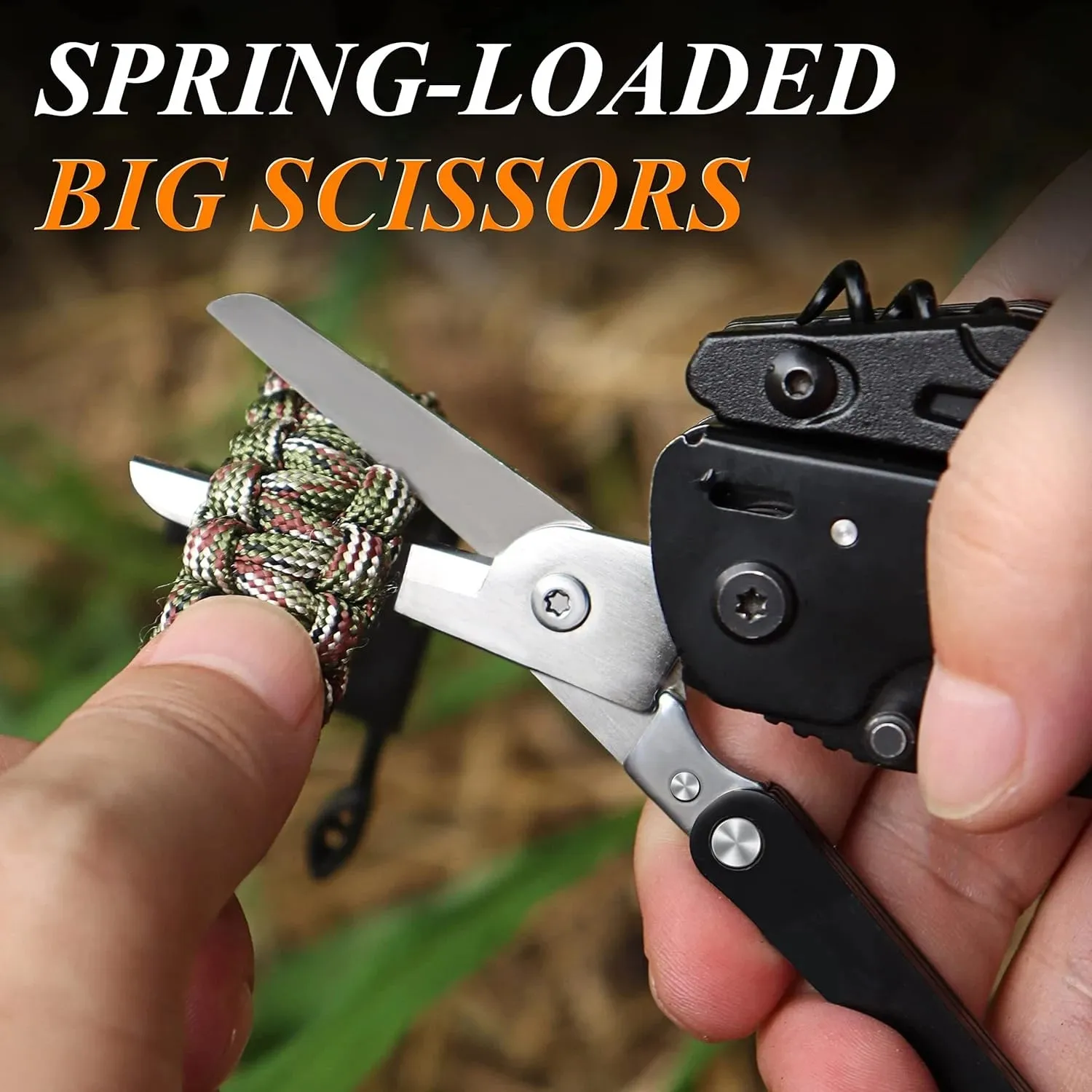 SANKE RESCUE Stainless Steel Folding Multi-Tool – 21-in-1 Camping & Survival Gear