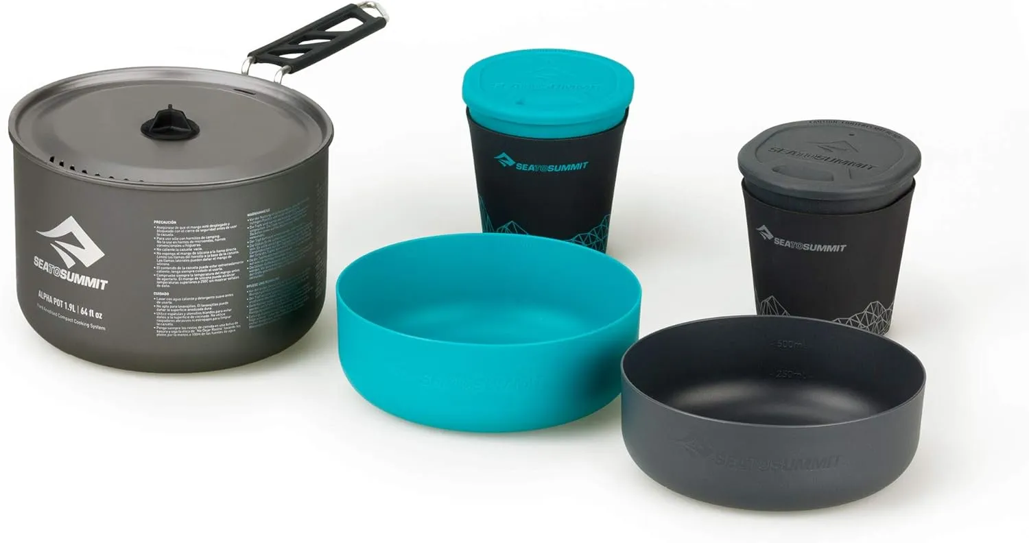 Sea to Summit Alpha Lightweight Aluminum Nesting Camping Cookware Set