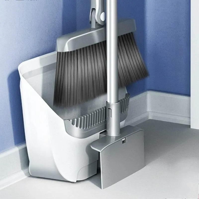 Self-Cleaning Foldable Broom  Dustpan - Innovative Cleaning Tool