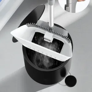 Self-Cleaning Foldable Broom  Dustpan - Innovative Cleaning Tool