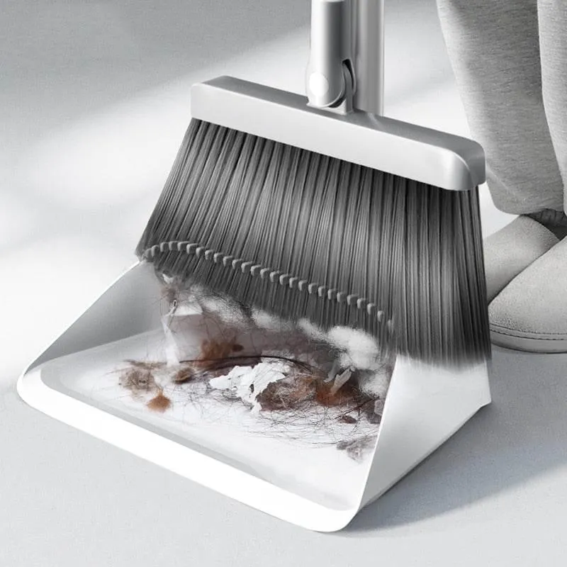 Self-Cleaning Foldable Broom  Dustpan - Innovative Cleaning Tool