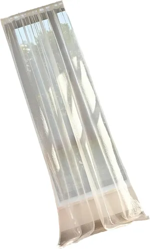 Semi Sheer Curtains Grommets Curtains Voile Textured Soft and Lightweight Window Treatments for Kitchen