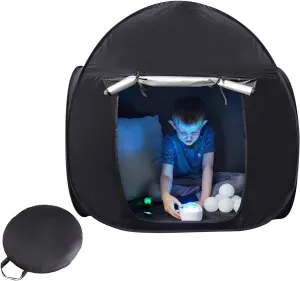 Sensory Tent for Kids, 35 Inch Calm Down Corner Tent for Children with Autism, ADHD, SPD, Sensory Corner, Portable Pop-up Blackout Play Tent with Travel Bag, Reduce Anxiety & Improve Focus