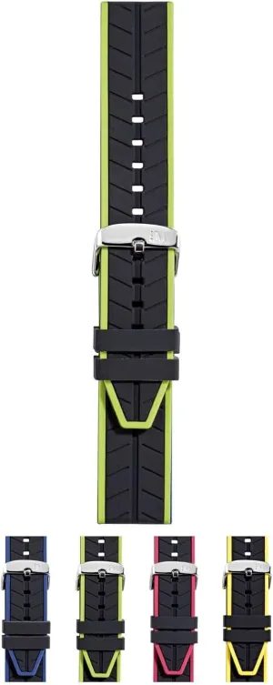 Sesia Silicone Watch Strap - Stainless Steel Buckle - RUBBER Collection
