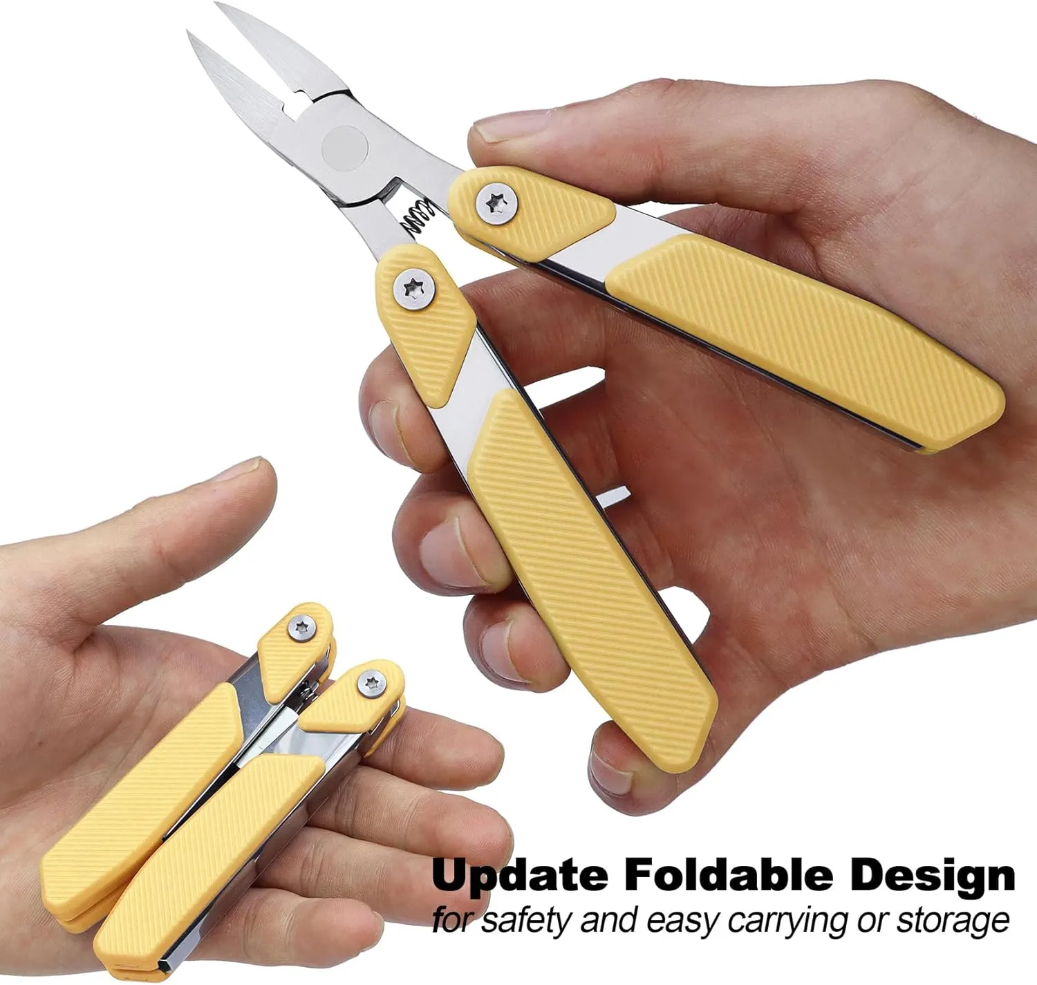 SGNEKOO Toenail Clippers for Thick & Ingrown Toenails,Folding Design Heavy Duty Nail Clipper, Firm Structure and Easy Use for Men Seniors Women