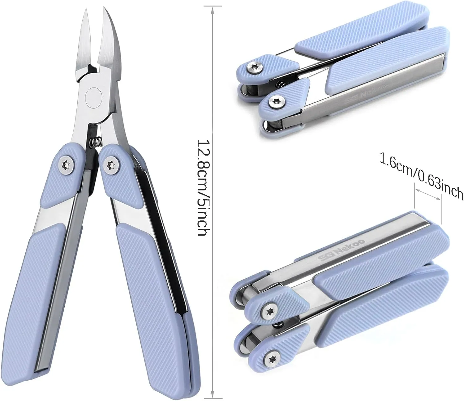 SGNEKOO Toenail Clippers for Thick Toenails,Folding Design Heavy Duty Ingrown Toe Nail Clipper,Sturdy Nail Nippers and Easy Use for Men Seniors Women