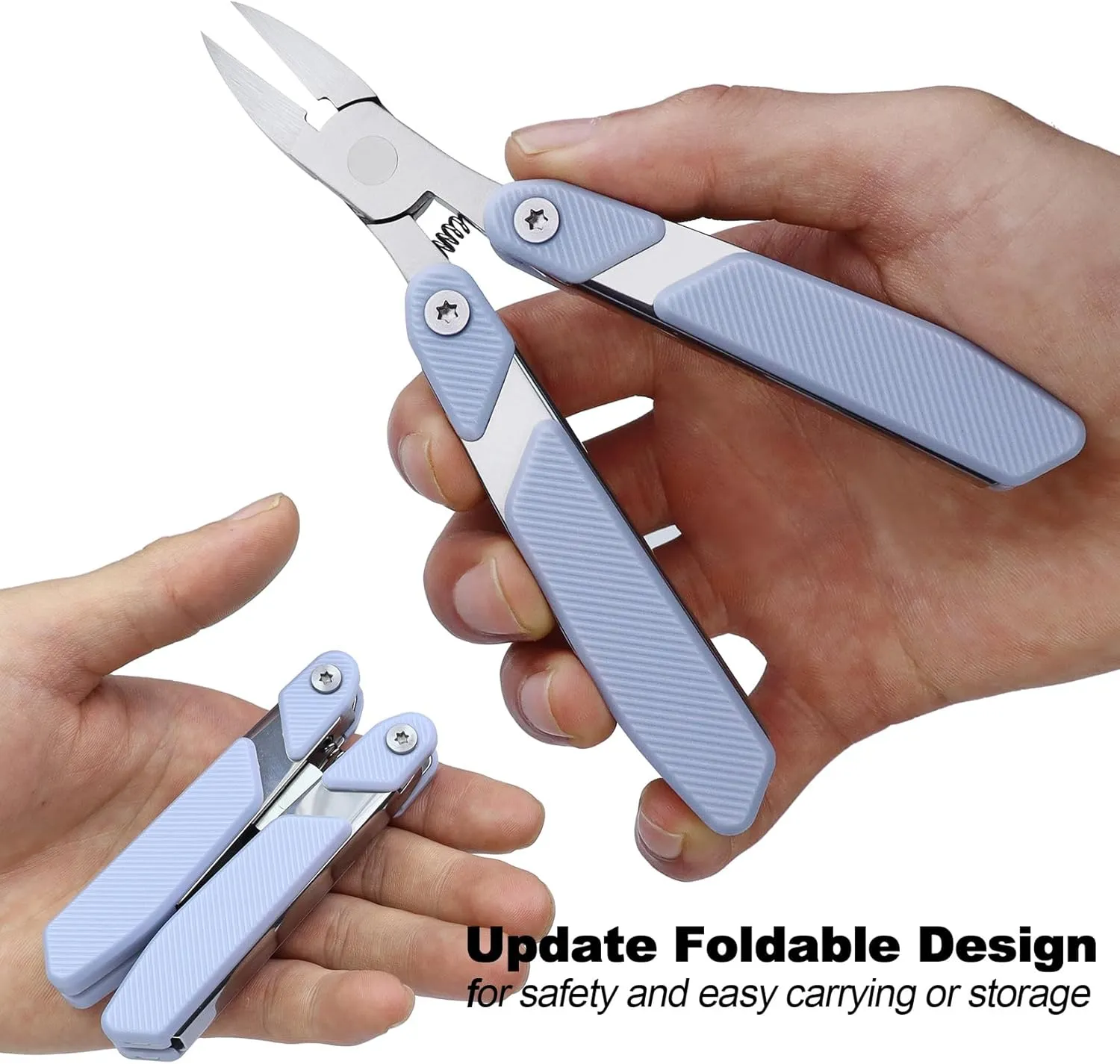 SGNEKOO Toenail Clippers for Thick Toenails,Folding Design Heavy Duty Ingrown Toe Nail Clipper,Sturdy Nail Nippers and Easy Use for Men Seniors Women