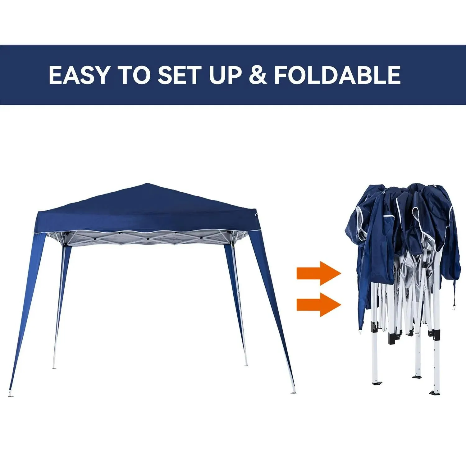 Shelter Event X 2.5 Up M With For Pop Curated selection Garden, 3 Party Carry Bag, Patio Unmatched variety Top Instant Height 3 2.5 Slant Gazebo Base/ Leg Tent Adjustable Outsunny