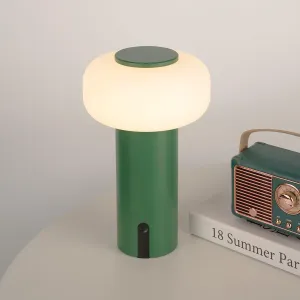 Shower Lamp Waterproof, Outdoor Cordless Table Lamp Rechargeable, Portable Battery Operated Light, Touch Dimmable Night Light for Bedroom/Patio/Dinning/Camping (Green)