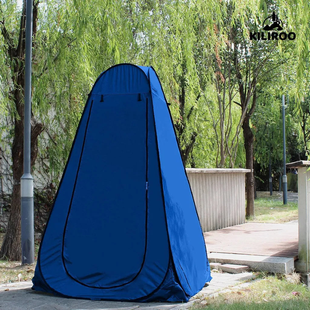 Shower Tent with 2 Window (Dark Blue)