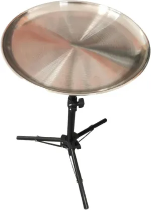 Side Table Camping Table Height Adjustable 30cm Diameter Sturdy Compact Round for Living Room Backyard Barbecue Travel Garden