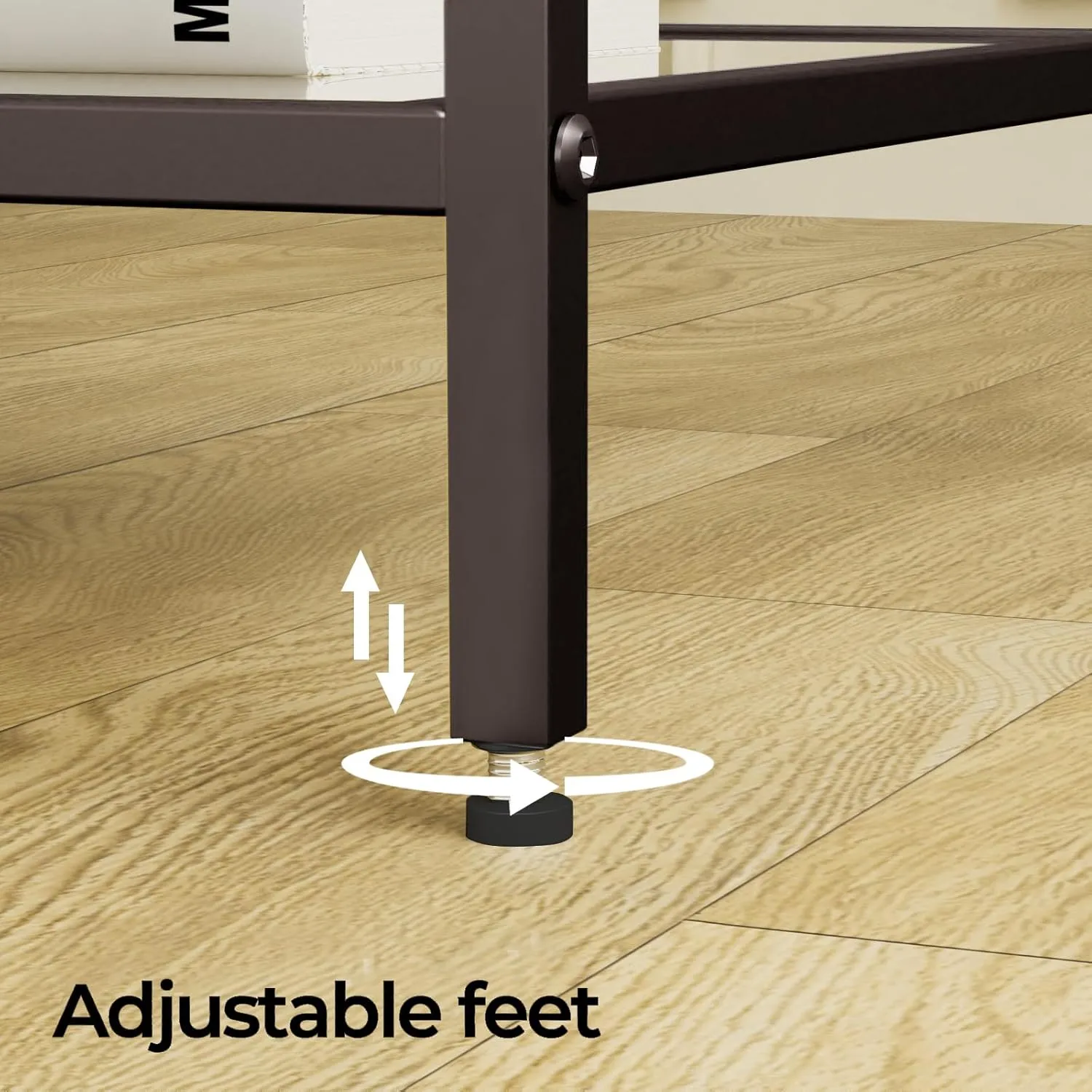 Side Tables Set of 2, End Tables with Tempered Glass, 2-Tier Nightstands with Storage Shelves, Coffee Table with Modern Style, Slim Sofa Table for Living Room, Bedroom, 11.8" D x 15" W, Brown