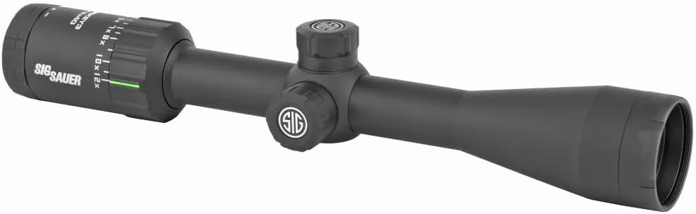 Sig Sauer Waterproof Fogproof Hunting Second Focal Plane 1-inch Tube Diameter Whiskey3 4-12X40mm Scope