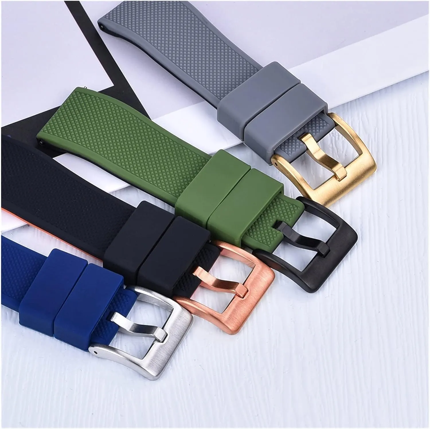 Silicone Smart Watch Bands Quick Release Rubber Watch Strap Waterproof Bracelet for Men Women Watch Accessories