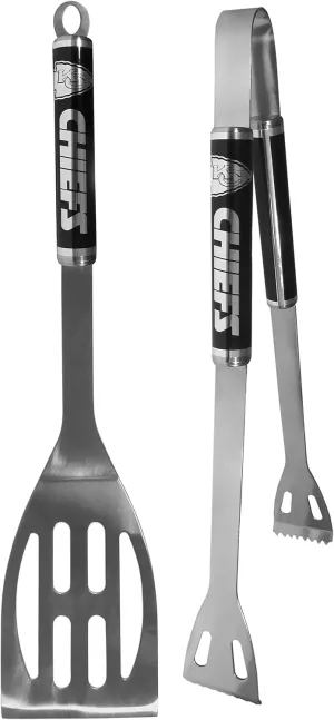 Siskiyou Sports NFL Kansas City Chiefs 2 pc Black BBQ Set, One Size, Black