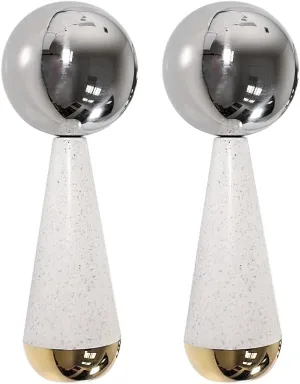 SKINACT 360° Rotating Stainless Steel Ice Globes for Face & Eyes, for Beauty Routines, Facials Cold Roller Cooling Globes for Puffiness, Wrinkles, Dark Circles, Headaches