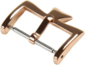 SKM Stainless Steel Watch Clasp for VC Vacheron Watch Strap Buckles Constantin 16MM 18MM 20mm Silvery Golden Rose Gold Metal Pin Clasp (Color : Rose Gold, Size : 16mm)